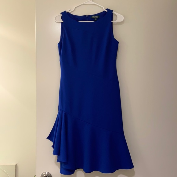 Ralph Lauren Sleeveless Royal Blue Dress - Picture 1 of 3
